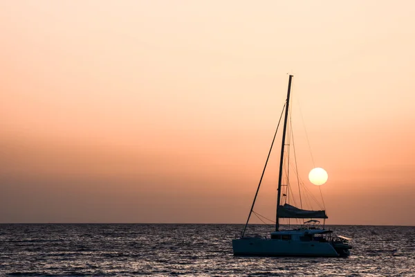 Sail Boat Silhouette  at Sunset