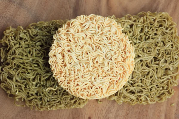 Heap dried instant noodles