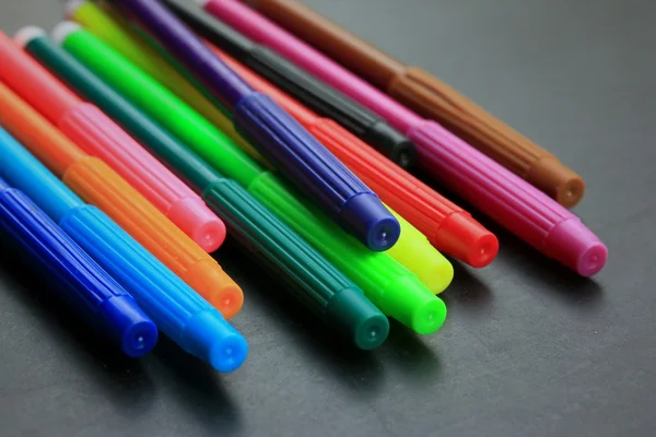 Colorful markers pens