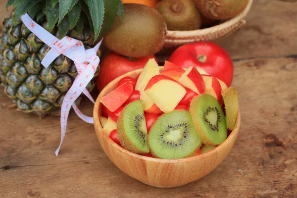 Healthy mixed fruit to colorful