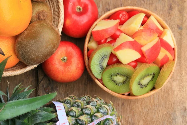 Healthy mixed fruit to colorful