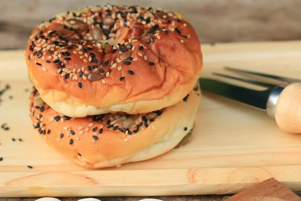 Whole wheat bread with black sesame