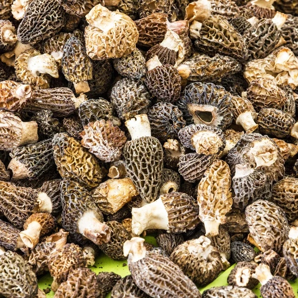 Mushrooms truffles in bulk food background