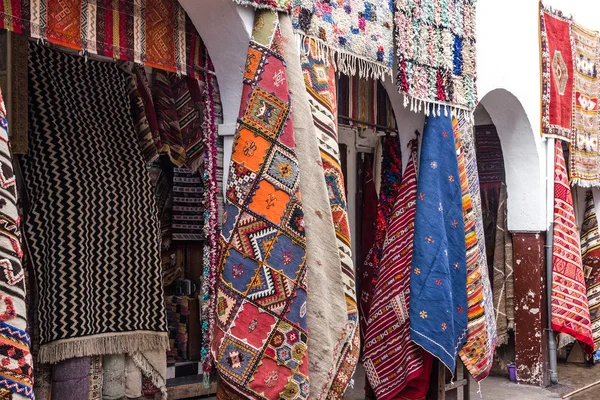 Moroccan carpets on market, Morocco, Casablanca.