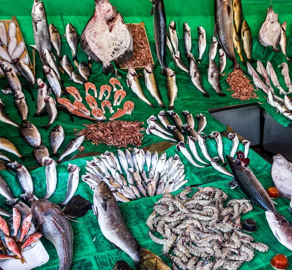 Fish seafood on the market, Istanbul, Turkey