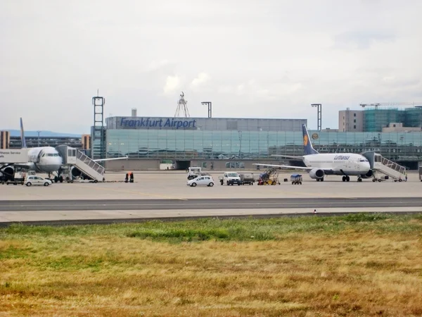 Airport Frankfurt / Main, Germany - terminal with runway