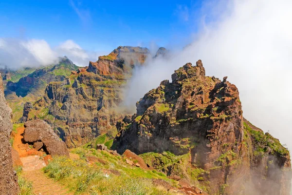 Madeira volcanic mountain landscape
