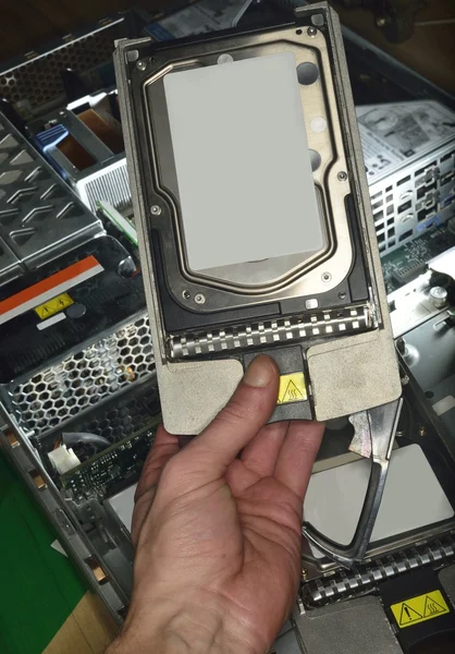 Hand showing hard disk