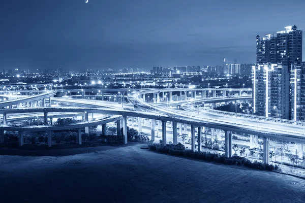 Shanghai Urban Viaduct Night