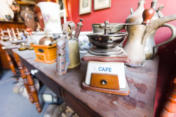 Coffe grinder in an antique shop