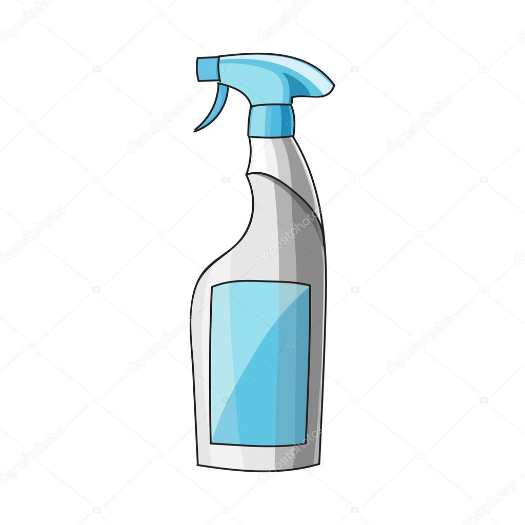 Cleaning spray bottle — Stock Vector © Netkoff 100094162