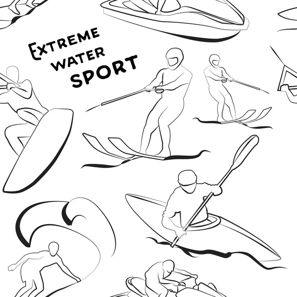 Extreme water sports pattern