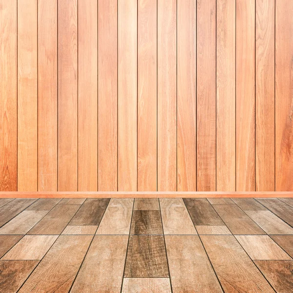 Wooden interior background of floor and wall