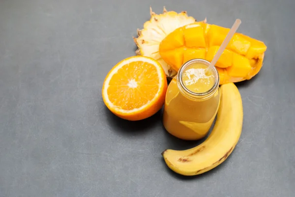 Smoothie Fruits Orange Banana Mango Pine apple