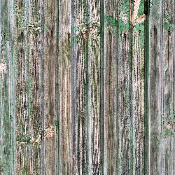 Shabby Wooden Thin Planks Cracked Green Paint