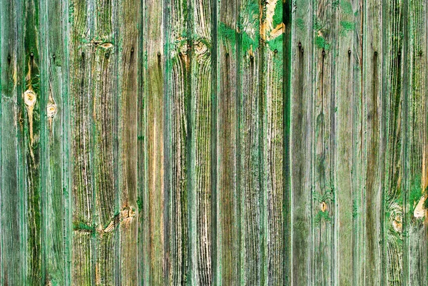 Shabby Wooden Thin Planks Cracked Green Paint