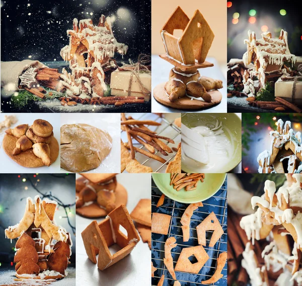 Preparation Stages of Gingerbread House in Russian Fairy Tale Style
