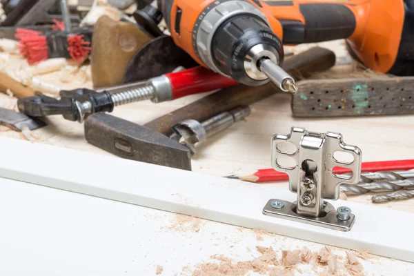 The production of furniture in the carpentry workshop