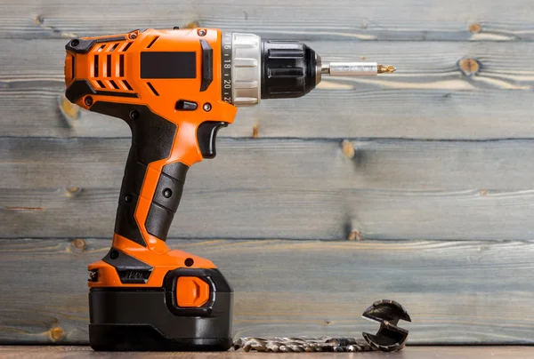 Battery powered drill and drill bits