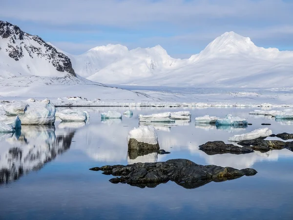 Arctic winter landscape - Spitsbergen, Svalbard