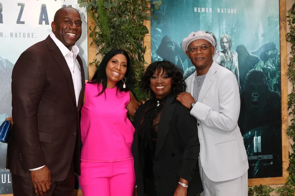 Magic Johnson, Cookie Johnson, LaTanya Richardson-Jackson, Samuel L. Jackson