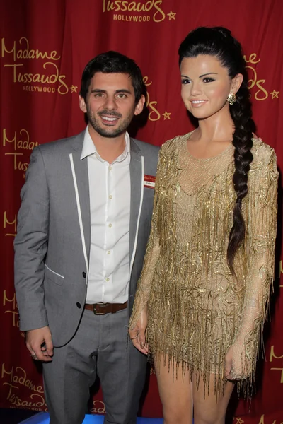 Colin Thomas and Selena Gomex Wax Figure