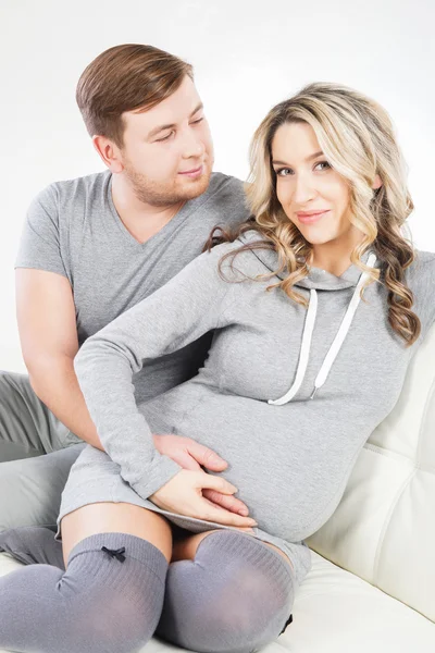 Young couple awaiting the birth of a child