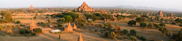 Panoramic view at the archaeological site of Bagan
