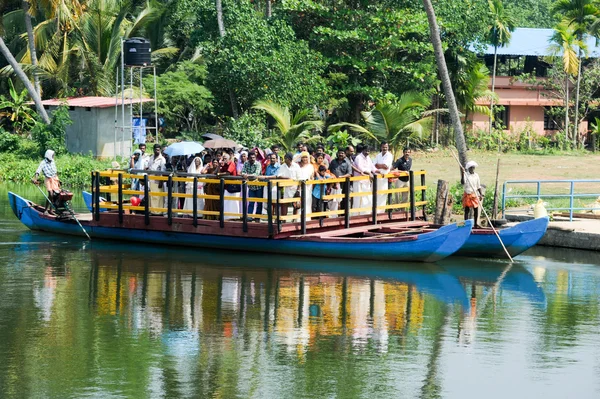 People on a ferry near Kollam