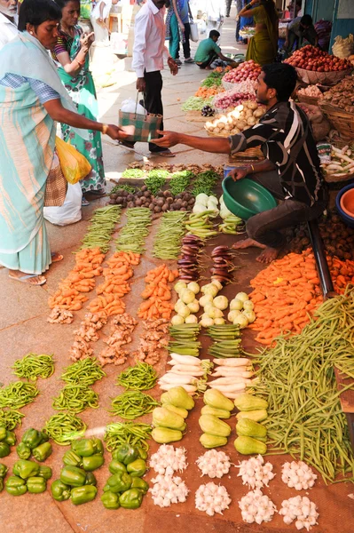 Devaraja market at Mysore on India
