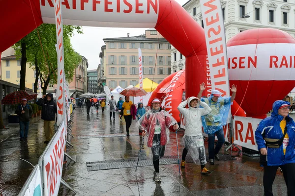 People during the walking contest of Lugano on Switzerland