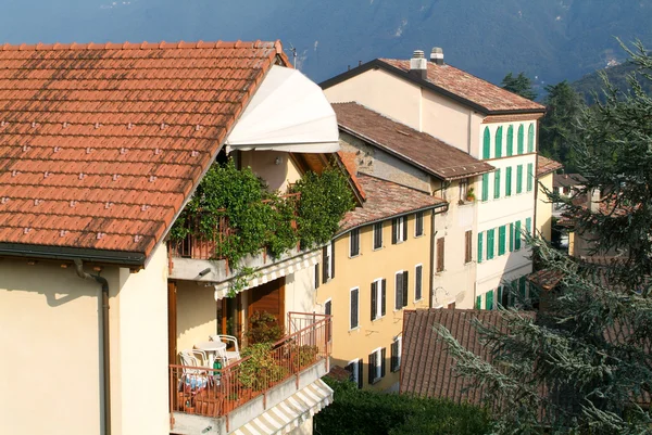 Houses on hills at  Gentilino