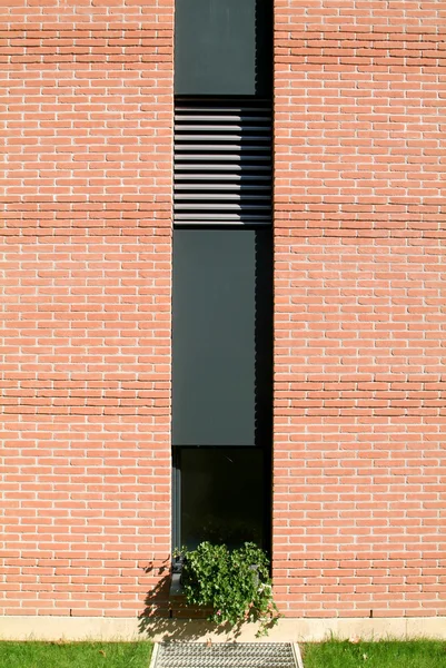 Windows of a brick house