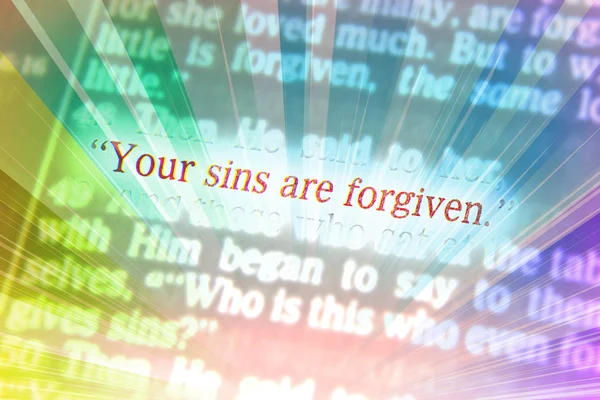 Bible text - YOUR SINS ARE FORGIVEN