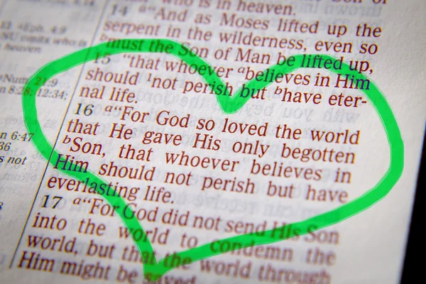 Bible text -  God so loved the world - John 3:16