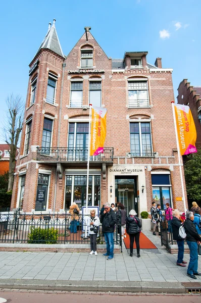 AMSTERDAM-APRIL 30: The Diamond Museum Amsterdam, people are going to visit the museum on April 30,2015.