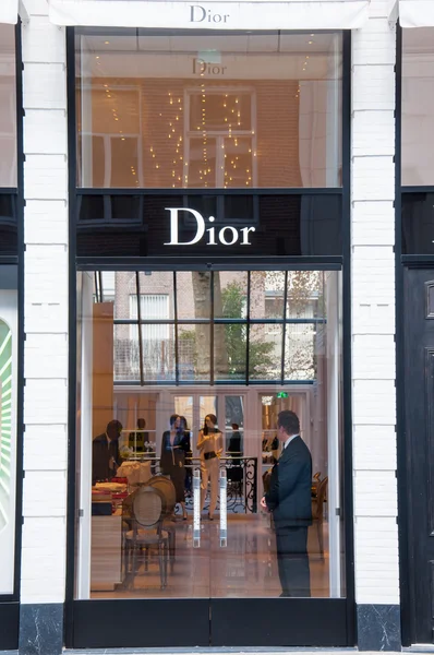 AMSTERDAM-APRIL 30: Dior store in the expensive and posh P.C.Hooftstraat shopping street on April 30,2015 in Amsterdam.
