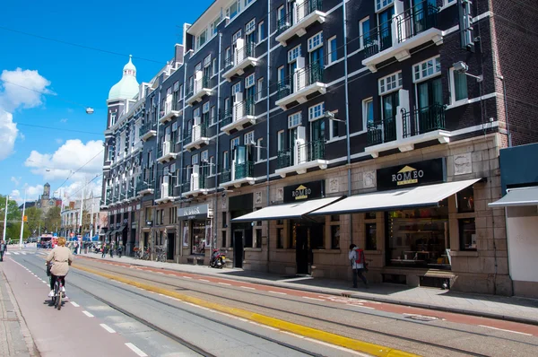 AMSTERDAM-APRIL 30: The P.C.Hooftstraat fashion street with the brands of luxury clothes on April 30 ,2015.