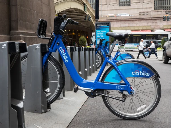 Citi Bike station in front of Grand Central Station in New York