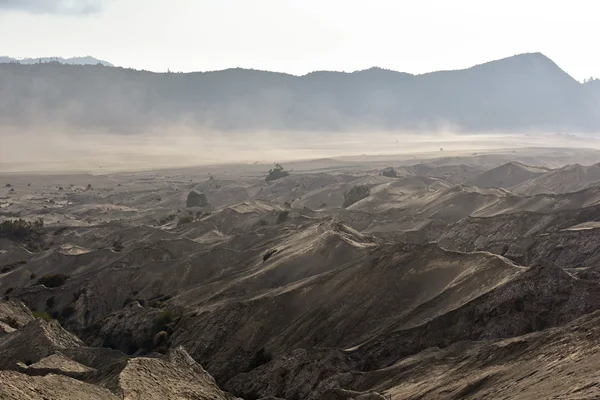 Layer Volcanic ash as sand ground of Mount Bromo volcano