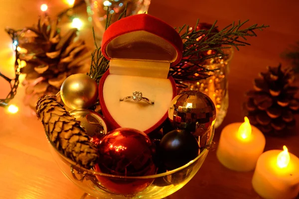 Will you marry me? New year composition