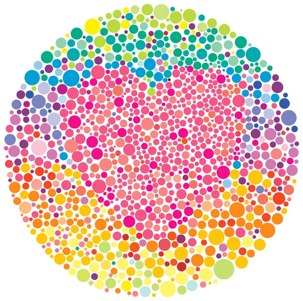 Color blind test with a heart
