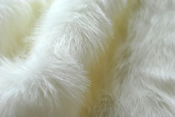 Fake white fur