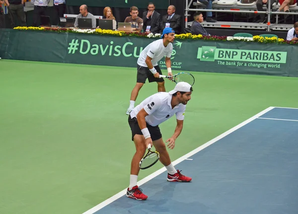 Irkutsk, Russia-Sept,19 2015:Davis Cup World Group Play-offs. Russia - Italy. Sports Palace \'Baikal-Arena\', Irkutsk, RUS (hard - indoors)