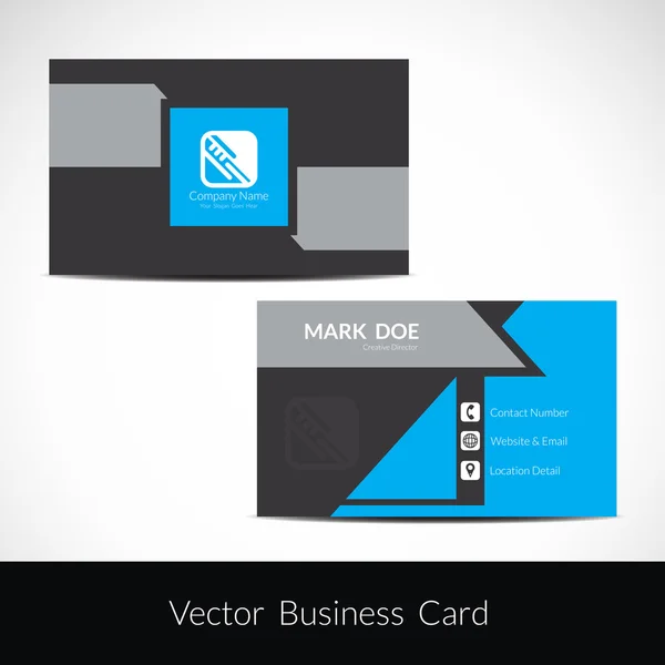 Presentation of visiting card design