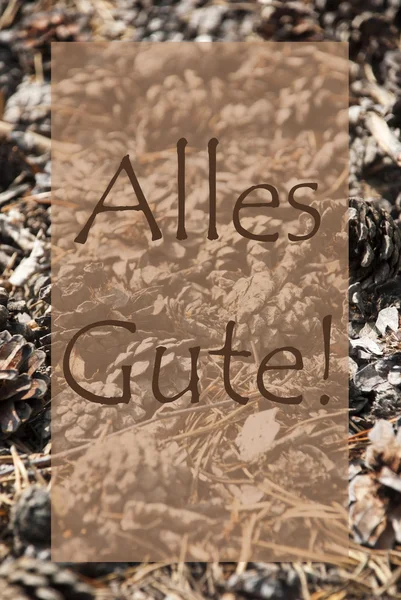 Vertical Autumn Card Alles Gute Means Best Wishes Stock Images Page Everypixel