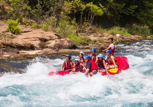 Water rafting on the rapids of river Manavgat