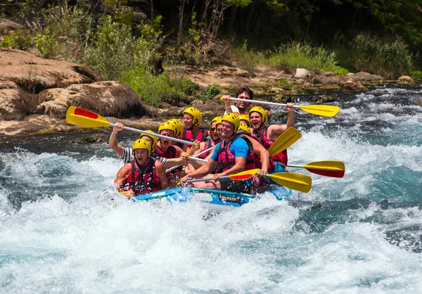 Water rafting on the rapids of river Manavgat