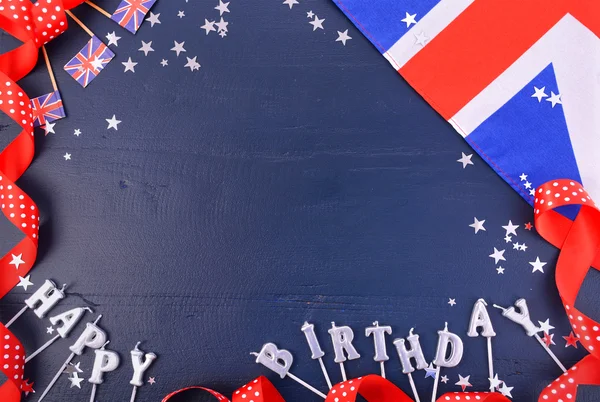 Uk theme party background with decorated borders.