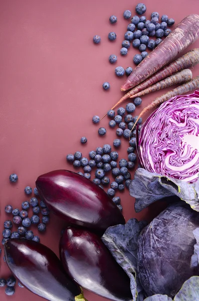 Purple fruits and vegetables